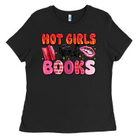 Black hot girls read books Ladies Tee - MaliasSmallBusiness