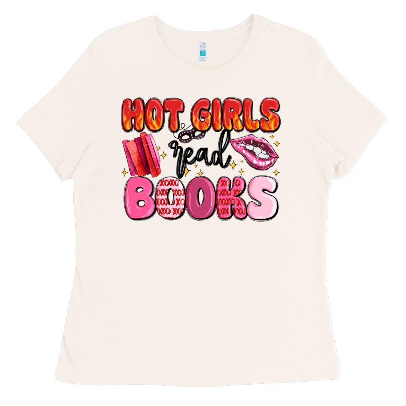 Hot Girls Read Books Ladies Tee by MaliasSmallBusiness | Teevron