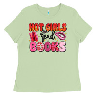 Matcha hot girls read books Ladies Tee - MaliasSmallBusiness