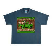 Midnight Navy st Patricks farm animals truck Urban Heavy Tee - Jasminsmagicworld