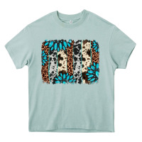 Arona gemstone leopard cowhide brushstroke Heavy Core Tee - AdoDesignShop