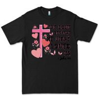 Black we love because he first loved us Premium Tee - MaliasSmallBusiness