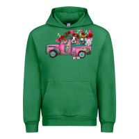 Emerald farm animals valentine truck Urban Hoodie - RacoonDesign