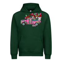 Forest Green farm animals valentine truck Urban Hoodie - RacoonDesign