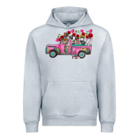 Heather Grey farm animals valentine truck Urban Hoodie - RacoonDesign