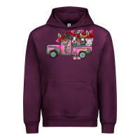Mauve Wine farm animals valentine truck Urban Hoodie - RacoonDesign