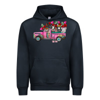 Navy farm animals valentine truck Urban Hoodie - RacoonDesign