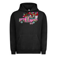 Pigment Black farm animals valentine truck Urban Hoodie - RacoonDesign
