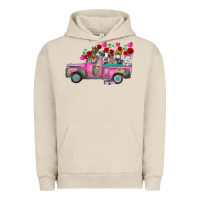 Pigment French Oak farm animals valentine truck Urban Hoodie - RacoonDesign