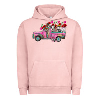 Pigment Salmon farm animals valentine truck Urban Hoodie - RacoonDesign