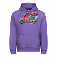 Tulip farm animals valentine truck Urban Hoodie - RacoonDesign