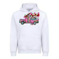 White farm animals valentine truck Urban Hoodie - RacoonDesign