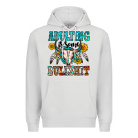 Dove Grey adulting is some bullshit Premium Hoodie - OliviaCreatesArt