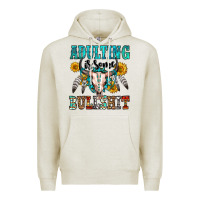 Oatmeal Heather adulting is some bullshit Premium Hoodie - OliviaCreatesArt