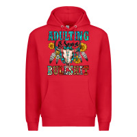 Red adulting is some bullshit Premium Hoodie - OliviaCreatesArt