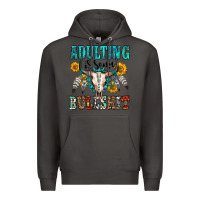 Smoke adulting is some bullshit Premium Hoodie - OliviaCreatesArt