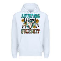 White adulting is some bullshit Premium Hoodie - OliviaCreatesArt