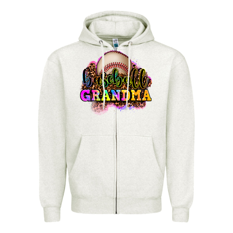 Baseball Grandma Zipper Hoodie by OliviaCreatesArt | Teevron
