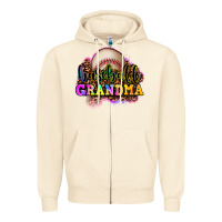 Sandshell baseball grandma Zipper Hoodie - OliviaCreatesArt