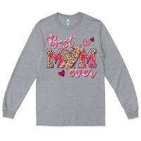Heather Grey Best Mom Ever Long Sleeve Tee - texasbilliewilder