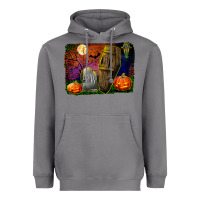 Storm headstone and coffin background Heavyweight Hoodie - BundleAndBundleShop