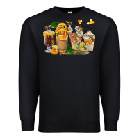 Black Honey Bee Coffee Cups Premium Sweatshirt - FaDigitalArtStudio