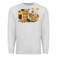 Dove Grey Honey Bee Coffee Cups Premium Sweatshirt - FaDigitalArtStudio