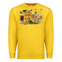 Lemon Honey Bee Coffee Cups Premium Sweatshirt - FaDigitalArtStudio