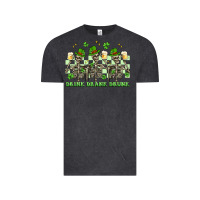 Vintage Black st. patrick's day skeletons drink drank drunk Vintage Tee - Artiststas