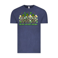Vintage Denim st. patrick's day skeletons drink drank drunk Vintage Tee - Artiststas