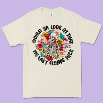 Would Ya Look At That My Last Flying Fuck Premium Tee Designed By Maliassmallbusiness