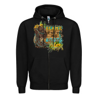 Black Blame It All On My Boots Zipper Hoodie - FaDigitalArtStudio