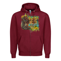Burgundy Blame It All On My Boots Zipper Hoodie - FaDigitalArtStudio