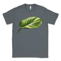 Charcoal Heather Golden Pothos Leaf Classic Tee - LillyAllenDesigns