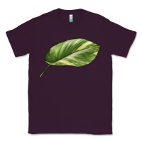 Plum Golden Pothos Leaf Classic Tee - LillyAllenDesigns