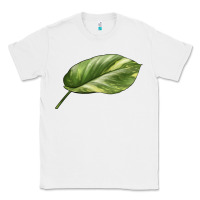 White Golden Pothos Leaf Classic Tee - LillyAllenDesigns