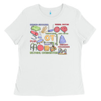 White biliteral coordintiom Ladies Tee - MaliasSmallBusiness