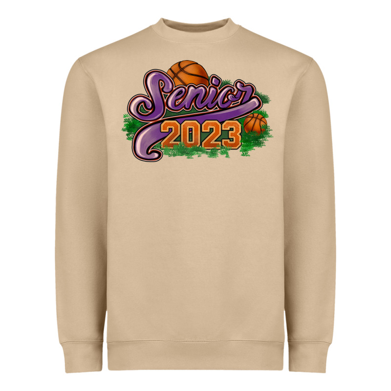 Senior 2023 Basketball Heavyweight Sweatshirt by HowdyJamesFarm | Teevron