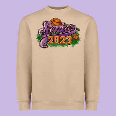 Senior 2023 Basketball Heavyweight Sweatshirt Designed By Howdyjamesfarm