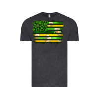 Vintage Black st patrick's day american flag Vintage Tee - Artiststas