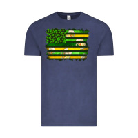 Vintage Denim st patrick's day american flag Vintage Tee - Artiststas