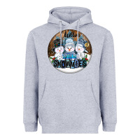 Heather Grey Chillin With My Snowmies Heavyweight Hoodie - FaDigitalArtStudio