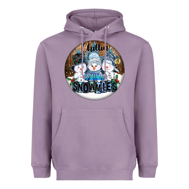 Chillin With My Snowmies Heavyweight Hoodie by FaDigitalArtStudio | Teevron