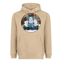 Mushroom Chillin With My Snowmies Heavyweight Hoodie - FaDigitalArtStudio