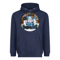 Navy Chillin With My Snowmies Heavyweight Hoodie - FaDigitalArtStudio