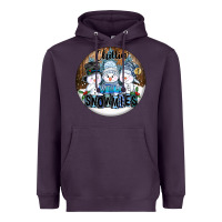 Plum Chillin With My Snowmies Heavyweight Hoodie - FaDigitalArtStudio