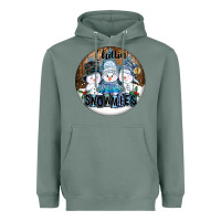 Sage Chillin With My Snowmies Heavyweight Hoodie - FaDigitalArtStudio