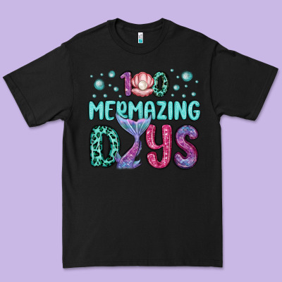 100 Mermazing Days Premium Tee Designed By Maliassmallbusiness