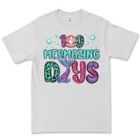 Dove Grey 100 mermazing days Premium Tee - MaliasSmallBusiness