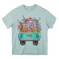 Arona truck with flowers Heavy Core Tee - MaliasSmallBusiness